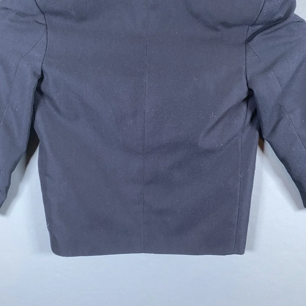 Nautica Boys Size 5 Regular Navy Blue‎ 2-Button Blazer Sport Coat Gold Buttons